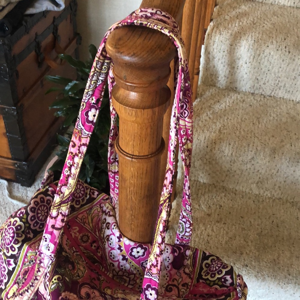 Vera Bradley Pink and Purple Patterned Bag - Picture 3 of 10